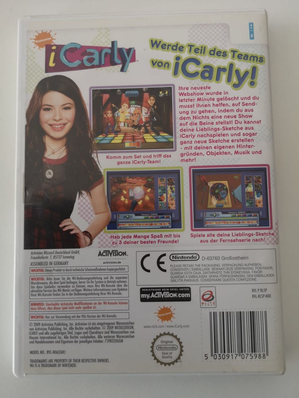 Nintendo Giochi: iCarly (Wii) – Usato da Herisau venduto da Seyashop1 2
