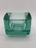 Massiver Glas Aschenbecher Vintage