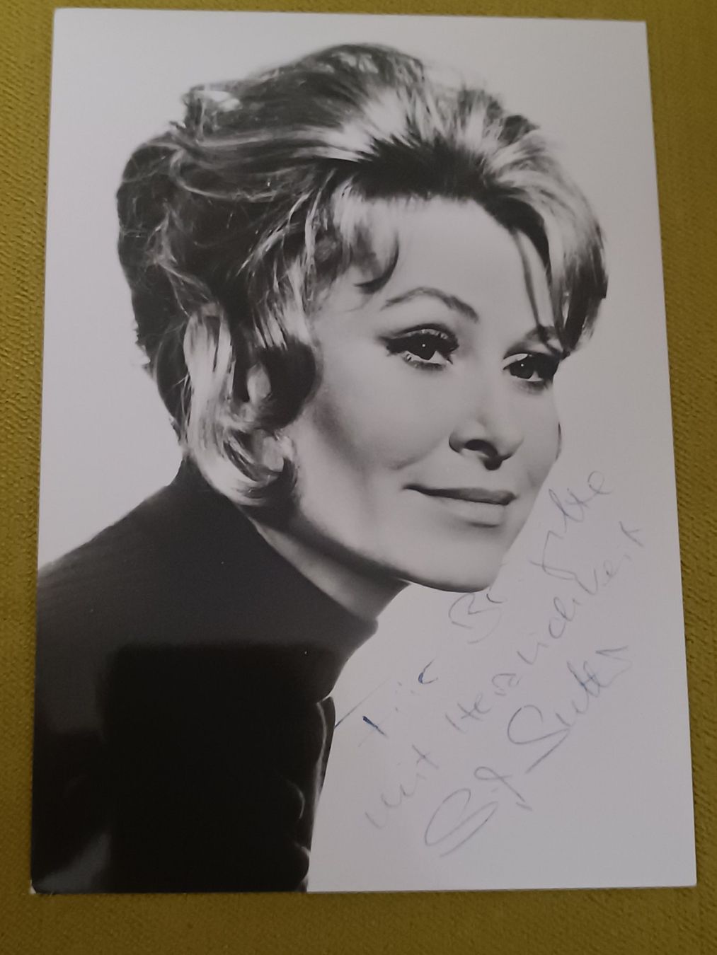 Autografi: Sonja Sutter - handsigniert - verstorben 1986 – Usato da Menziken venduto da Artographs