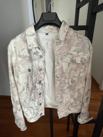 7 for all Mankind, XS, Women's Denim Jacket, Floral Pattern
