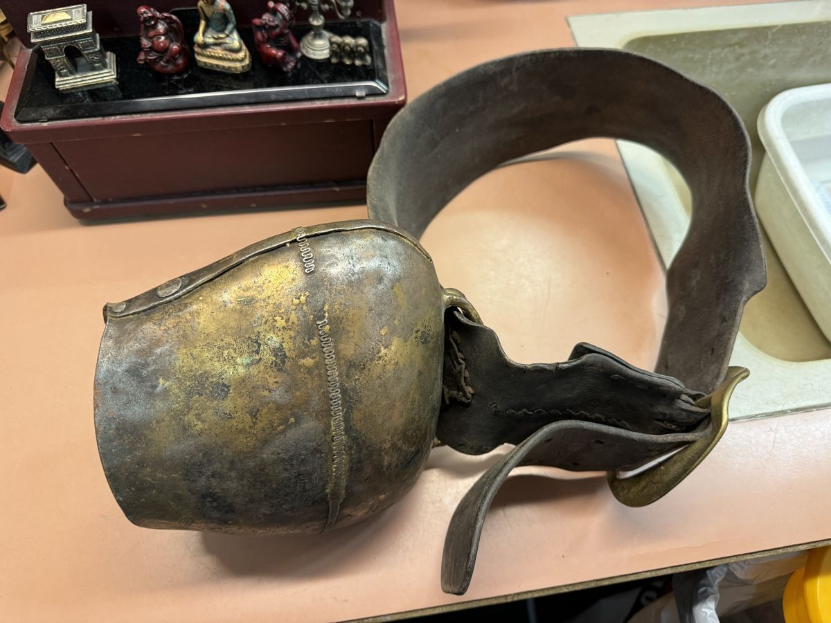 Campanacci mucche: Kranztreichel mit Lederriemen – Usato da Chur venduto da Meriva0 2