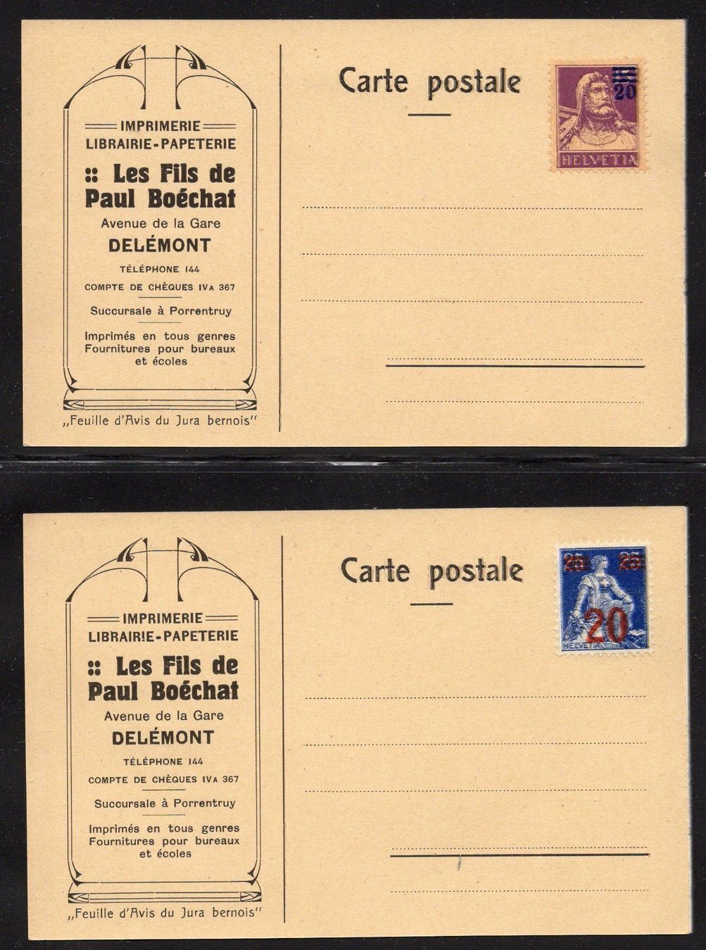 Tutti i francobolli: R1831  /  Carte postale privée – Usato da Ste-Croix venduto da MONT-TAGNAC