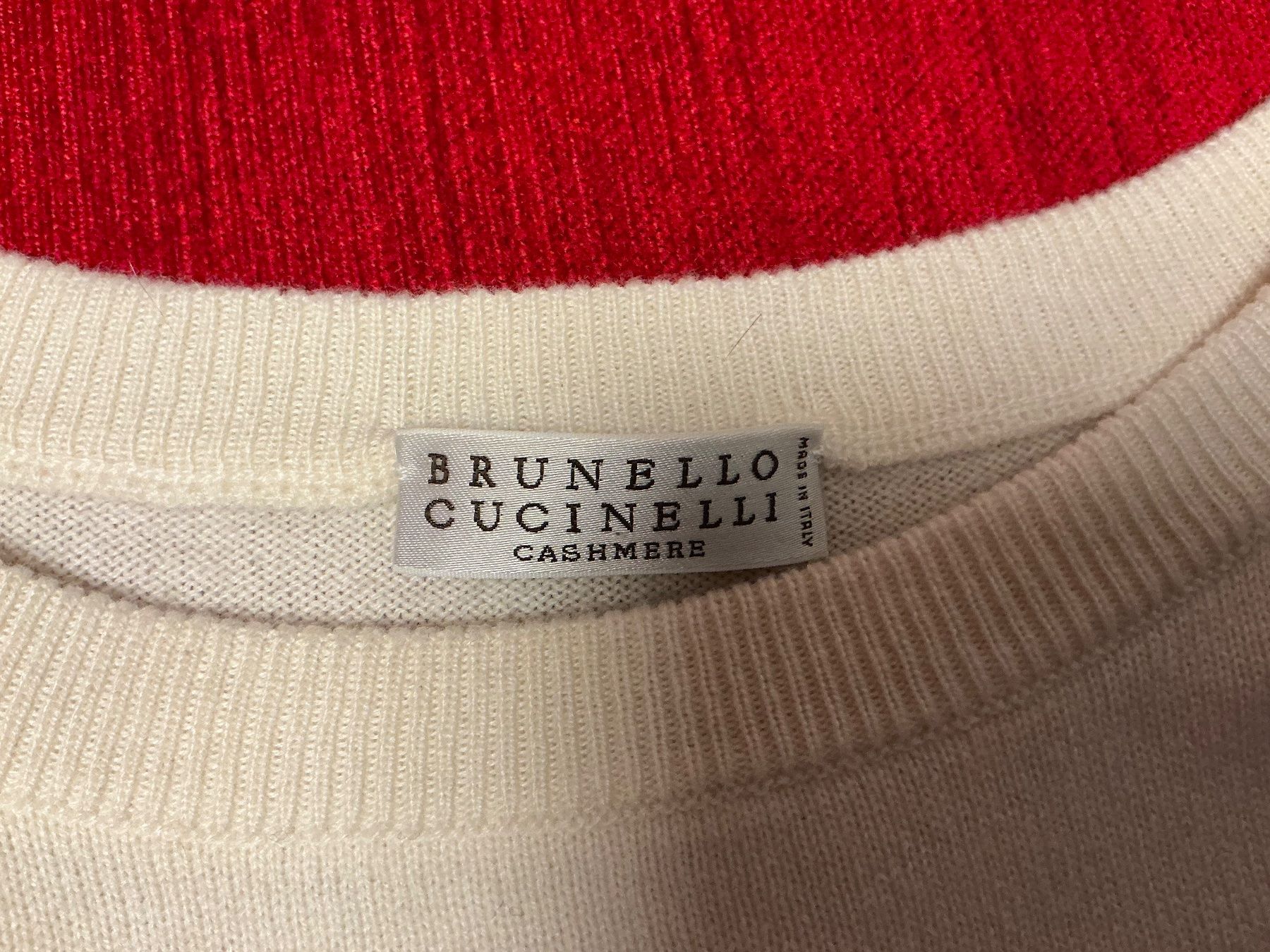 Brunello Cucinelli Maglioni & Felpe: Brunello Cucinelli Pullover light beige, 100% Cashmere, Gr.L – Nuovo (secondo la descrizione) da Winterthur venduto da romaschka 3