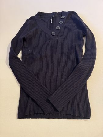 Schwarzer Damen Strickpullover, Grösse M, Top Zustand