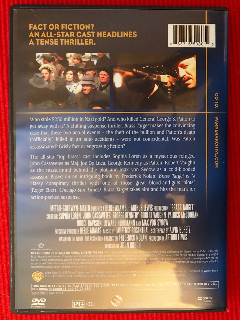 Tutti i DVDs: Brass Target / Sophia Loren / UK-Import – Usato da Chur venduto da dluli 1