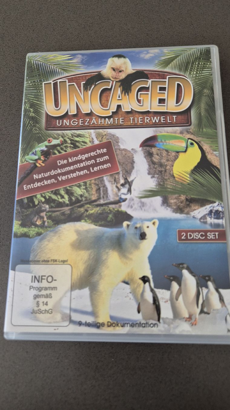 Tutti i DVDs: DVD UNCAGED Ungezähmte Tierwelt 2 Disc Set – Usato da Auw venduto da Goldflimmer