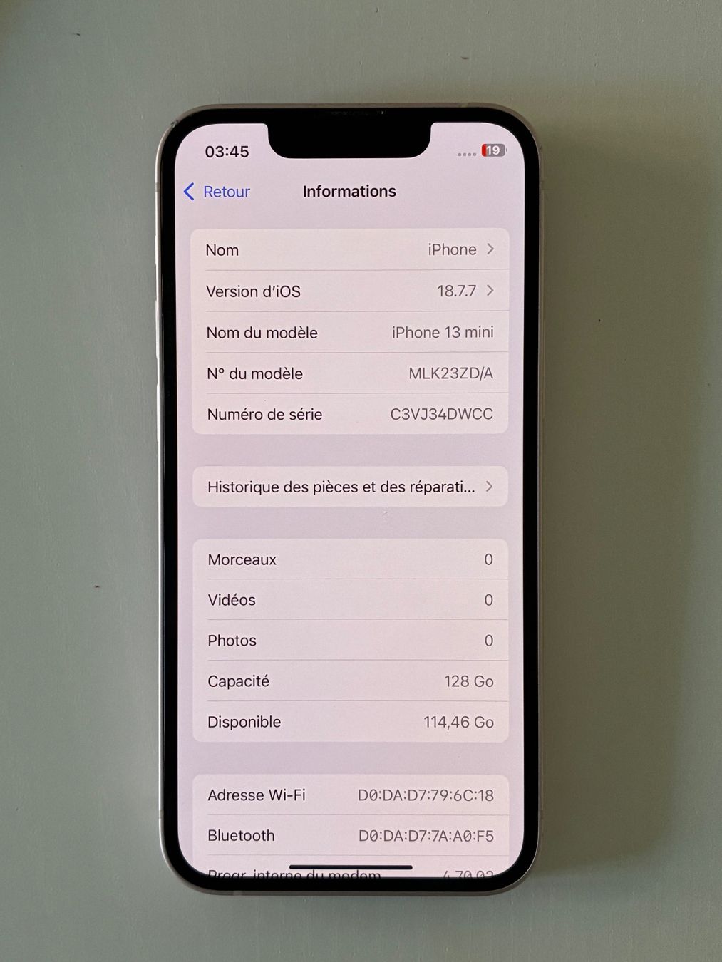 Apple Telefoni cellulari / Smartphones: iPhone 13 Mini / 128Go – Usato da Praz (Vully) venduto da Footzone.ch 3