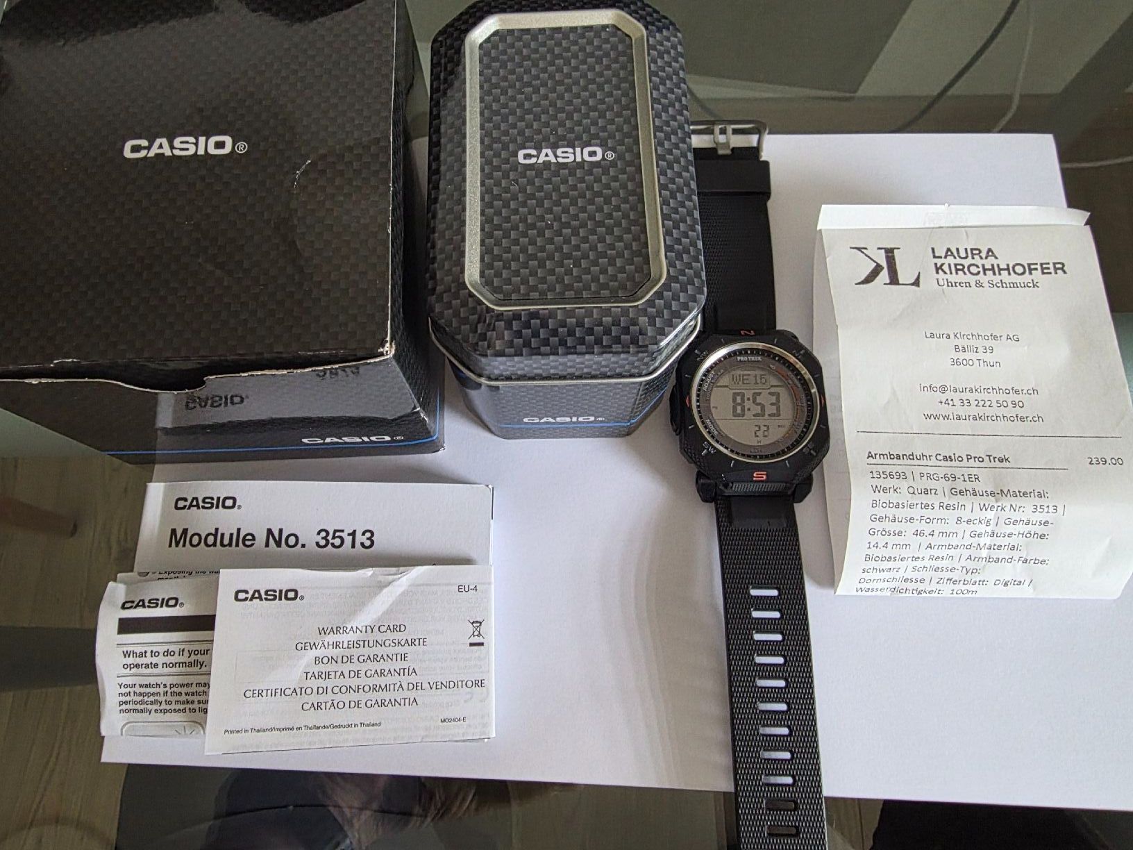 Casio Uhren: Casio PRO TREK TRIPLE SENSOR NEUVE – Neu (gemäss Beschreibung) aus Romanens von wba_gxh9