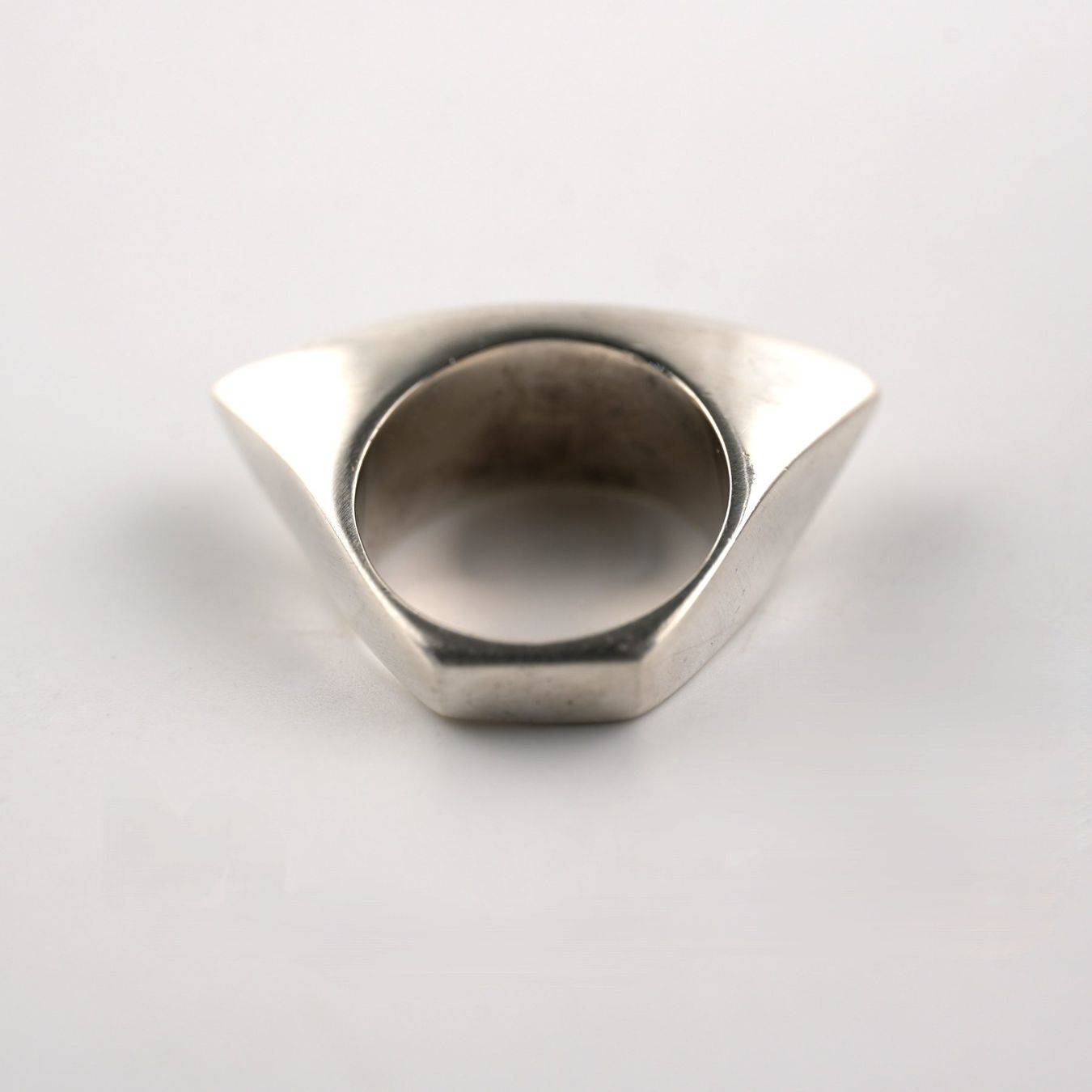 Anelli: Silberring mit schwarzem Stein – Usato da Basel venduto da Edelmetallhaus.com 4