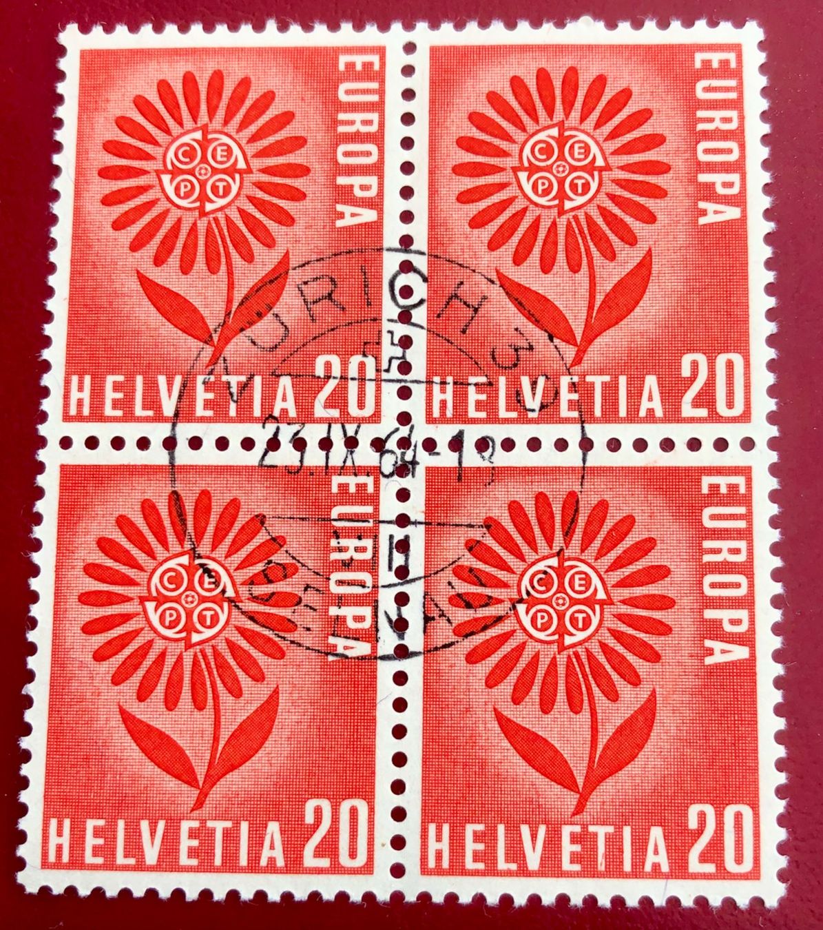 Tutti i francobolli: 4 er Block Nr.410 mit Stempel Zürich – Usato da Aarau venduto da Billa007