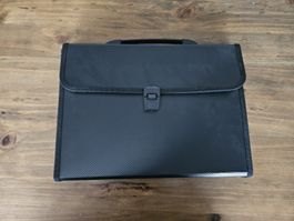 Cartable noir accordéon pour travail en bon état !