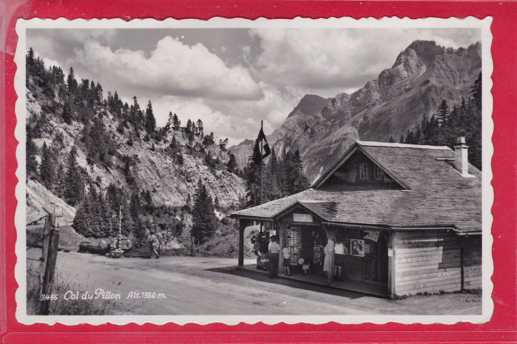 Cartoline postali: COL DU PILLON 1550m, 7.8.1952 – Usato da Oberrieden venduto da Gebirgsstelze