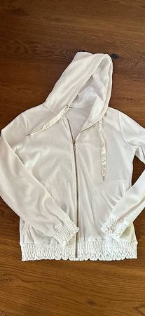 Jacke Damen weiss Plüsch Gr.M