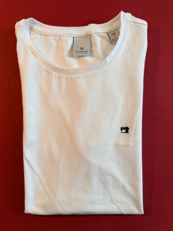 SCOTCH & SODA, T-Shirt Kurzarm, Grösse S, Farb Weiss