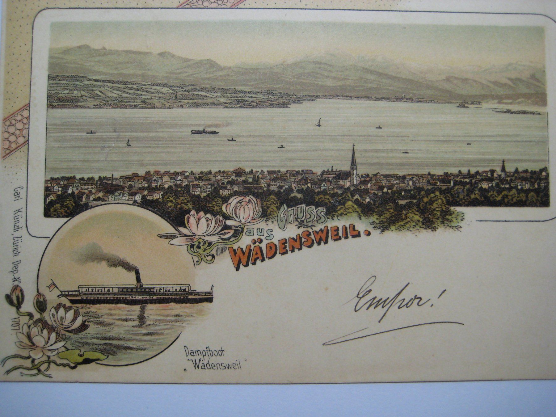 Cartoline postali: AK Wädenswil – Usato da Freienbach venduto da retlaw02