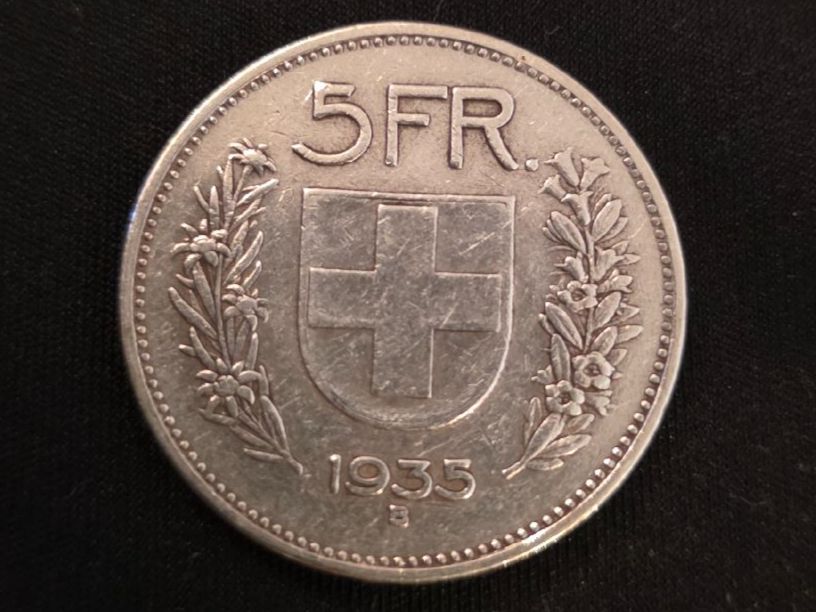 Tutti le monete: 5 chf 1935 – Usato da Genève venduto da bbastos 1