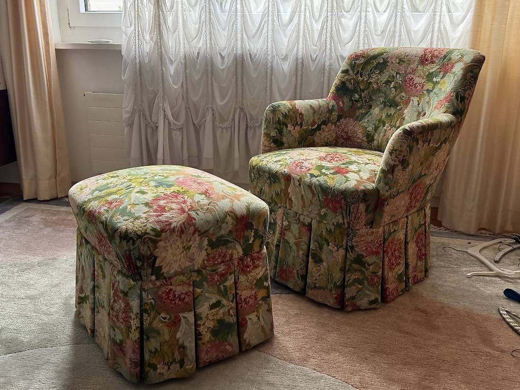 Sessel: Sessel mit Hocker – Gebraucht aus Basel von bar_b2yw