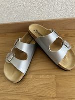 Birkenstock Sandalen Gr: 39 Silber