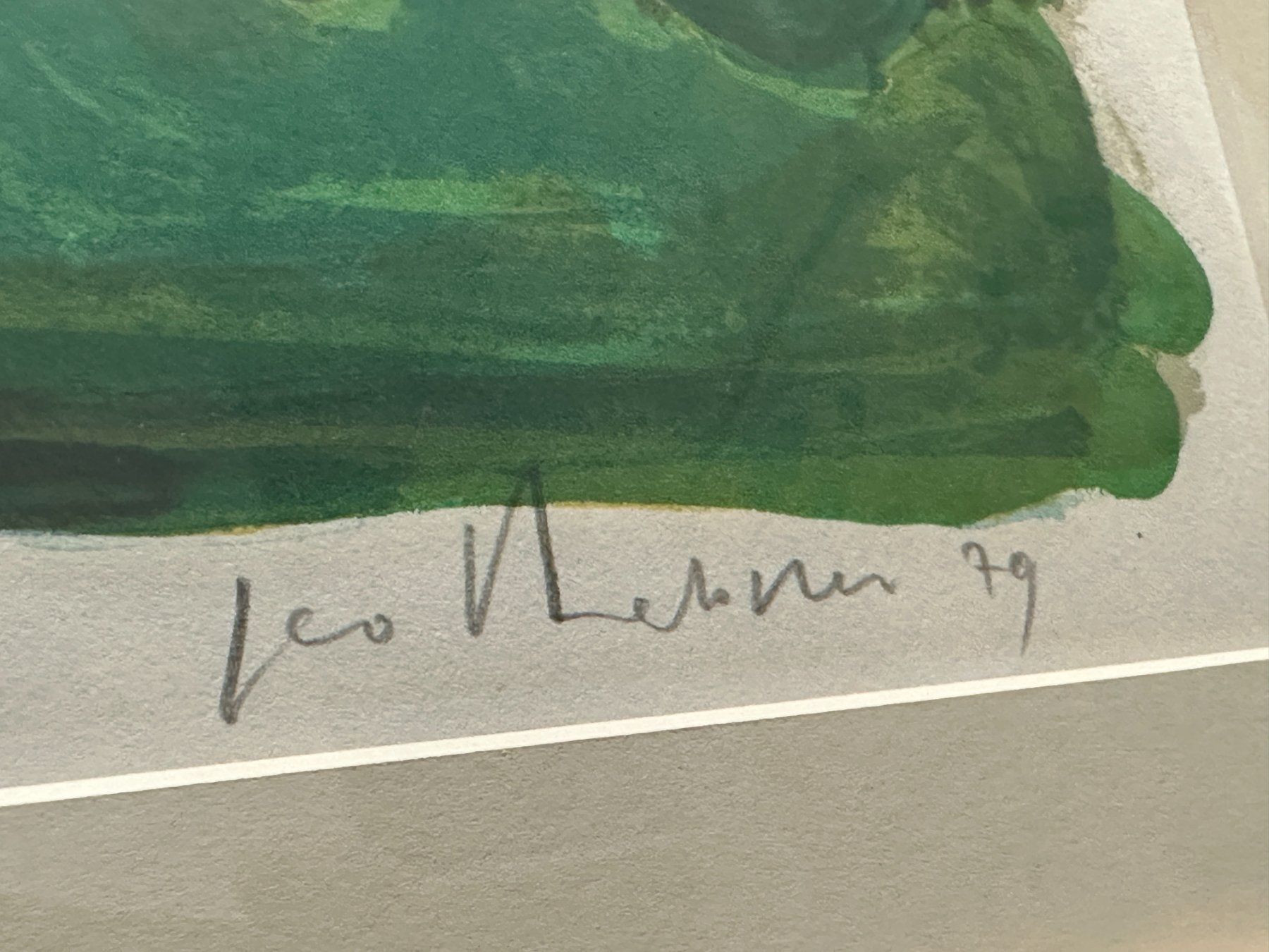 Grafica & Litografie: Geo Bretscher - Lithographie "Maison de maître" – Usato da Morges venduto da vintiques 2