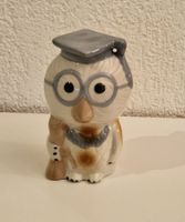 Vintage Kluge Spar-Eule: Brille & Doktorhut / "academic cap"