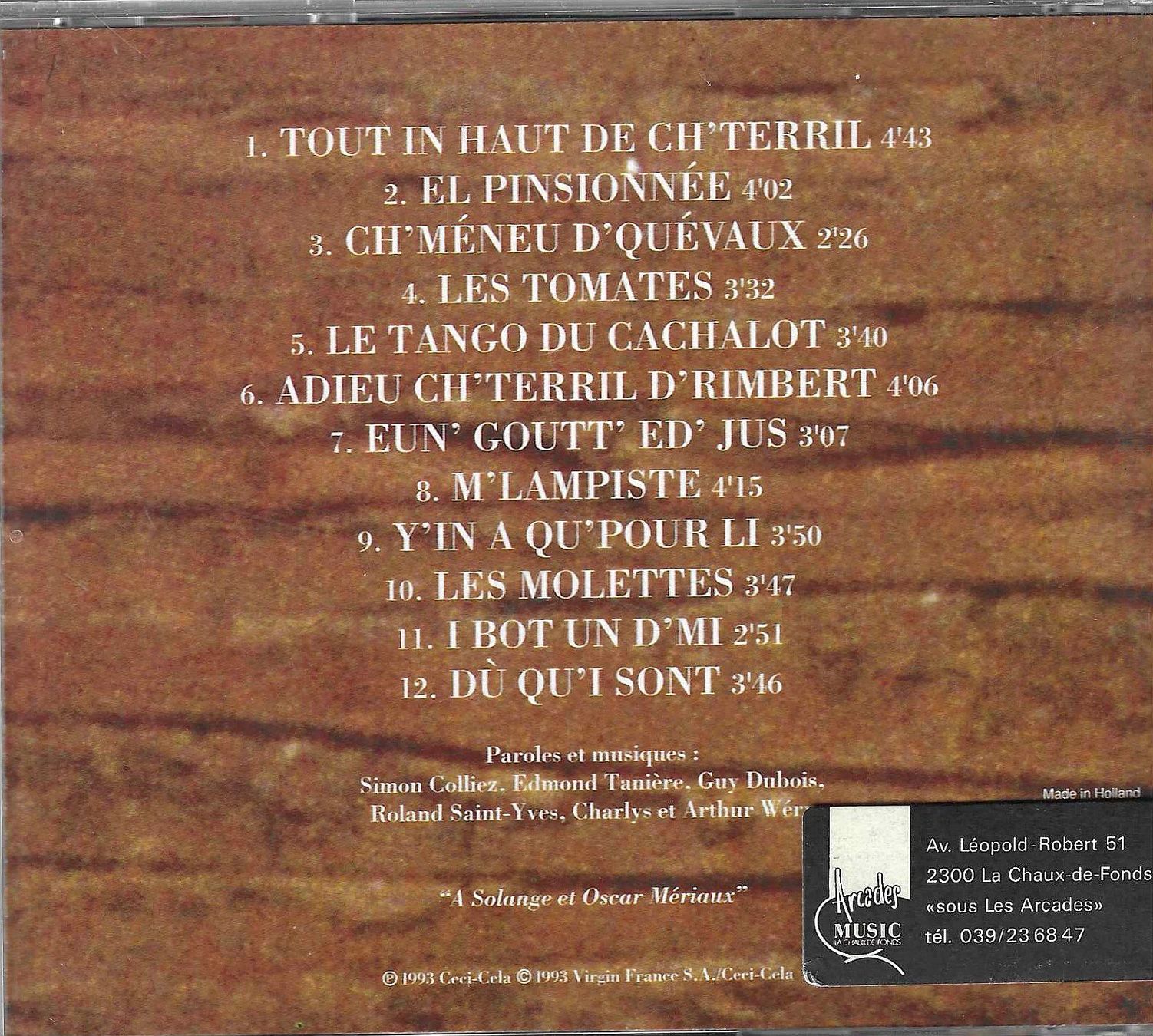 CD: Renaud - Cante el' Nord – Usato da Savagnier venduto da Ne2065 1