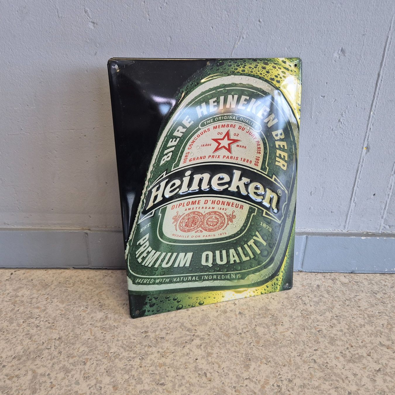 Heineken Insegne: Heineken Werbeschild Blechschild Schild Bierwerbung – Usato da Nottwil venduto da Wondewa-Shop 2