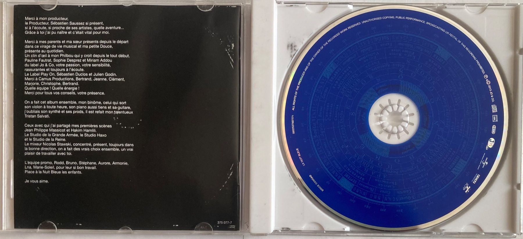 CD: BRICE CONRAD - LA NUIT BLEUE – Usato da Poliez-Pittet venduto da Newtown-Records 2
