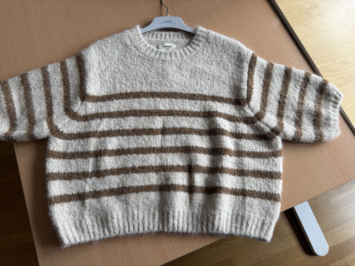 Maglioni & Felpe: Pull Artlove rayé beige/marron, taille M, neuf – Nuovo e nell'imballaggio originale da Morges venduto da sandy069 2