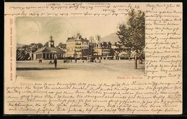 AK Vevey, Place du March, 1899