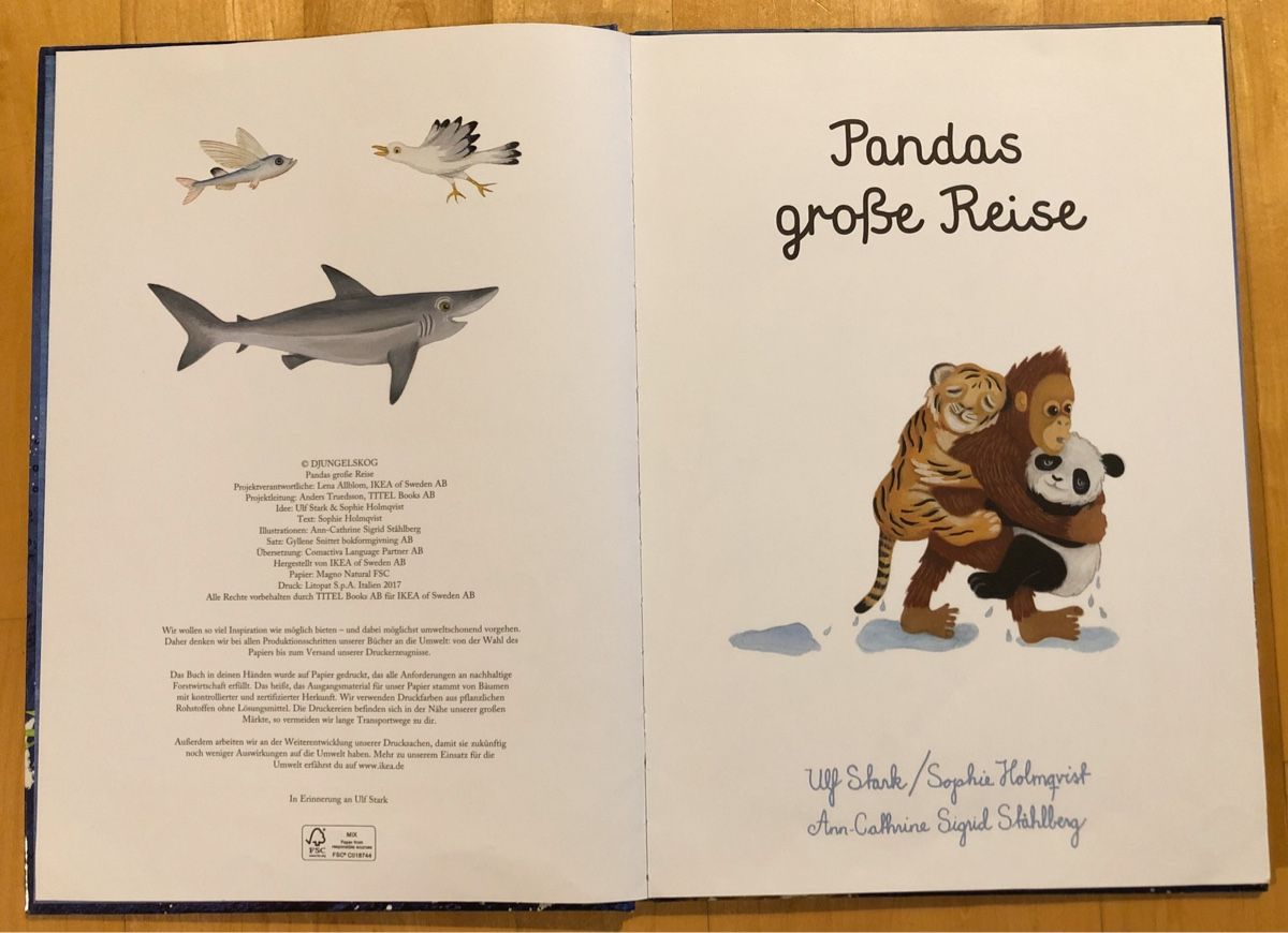 Libri: Pandas grosse Reise – Usato da Kappel SO venduto da Fabruzzi 2