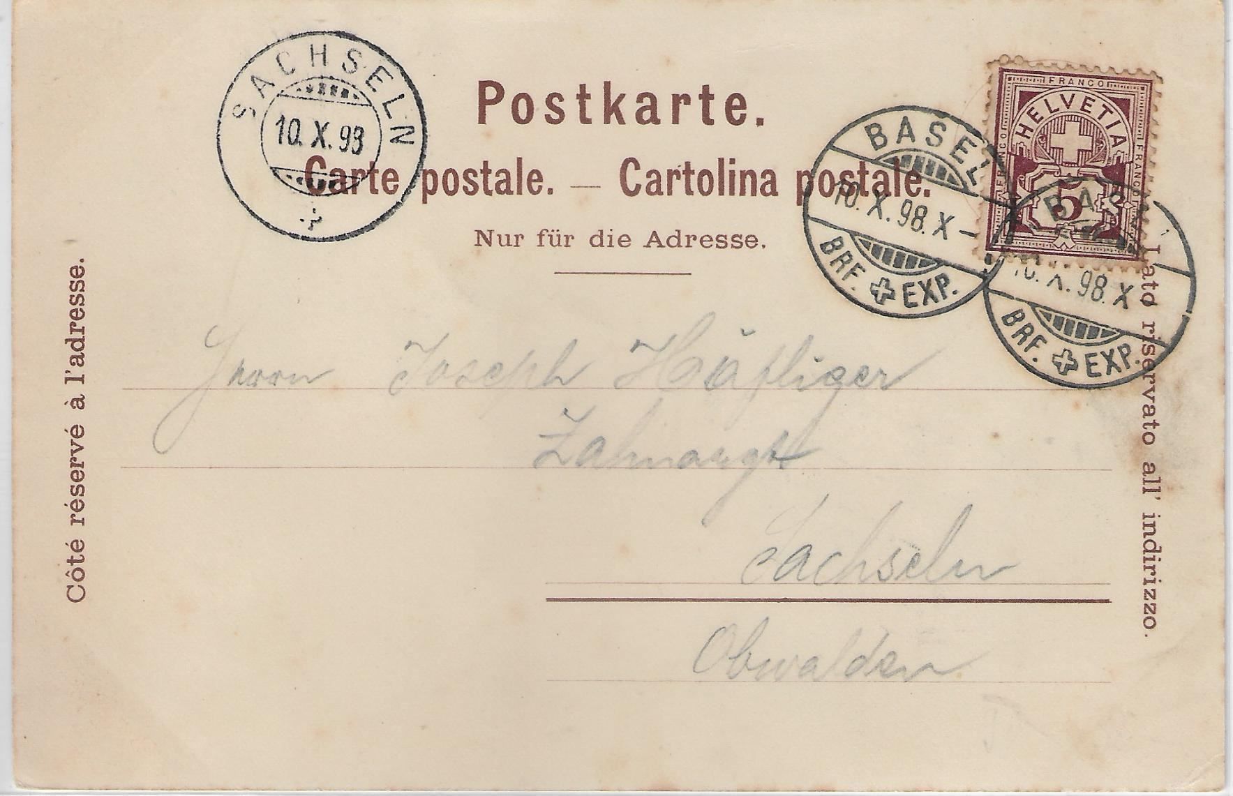 Cartoline postali: Basel - V. Nation: Kunstausstellung der – Antico da Ettingen venduto da Kartenplanet 1