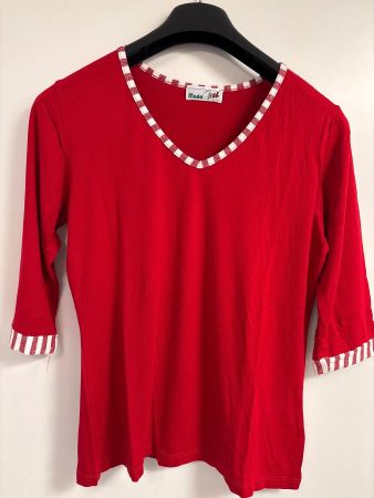 Rotes Sommer-Shirt, Gr. M, Vintage Look, Top Zustand!