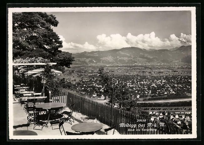 Ansichtskarten: Meldegg, Blick von einer Cafe-Terrasse i – Gebraucht aus Berlin von bartko-reher