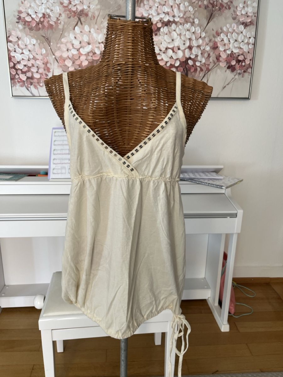 Mango Tops: Trägertop, creme, Mango, M – Gebraucht aus Solothurn von Bobesch08