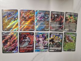 10x Pokémon EX/V/Vstar/VMax Karten Set (Koreanisch)