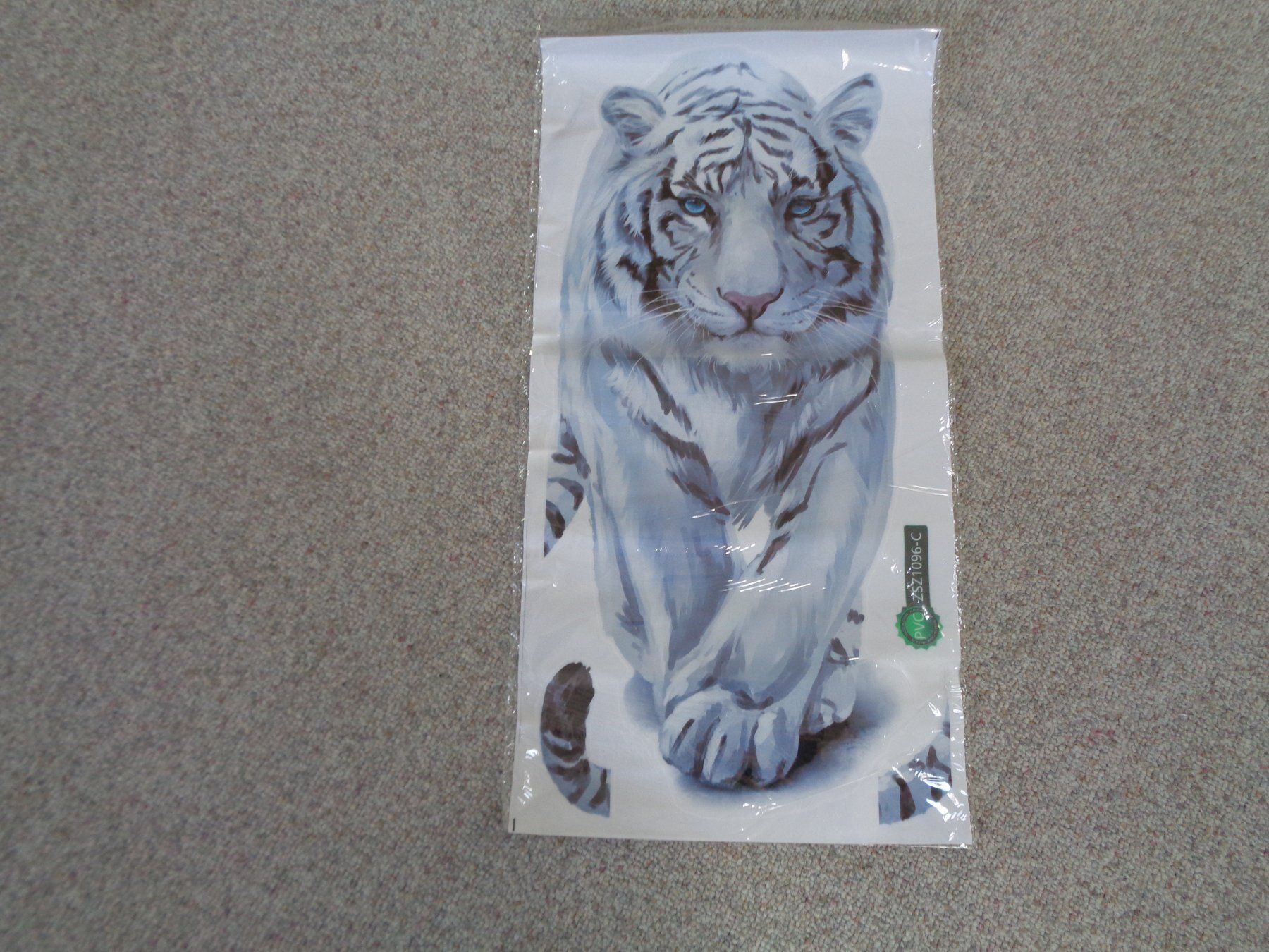 Aufkleber: Sticker weisser Tiger 57x30 cm – Neu und originalverpackt aus Langenbruck von Gumsi 1