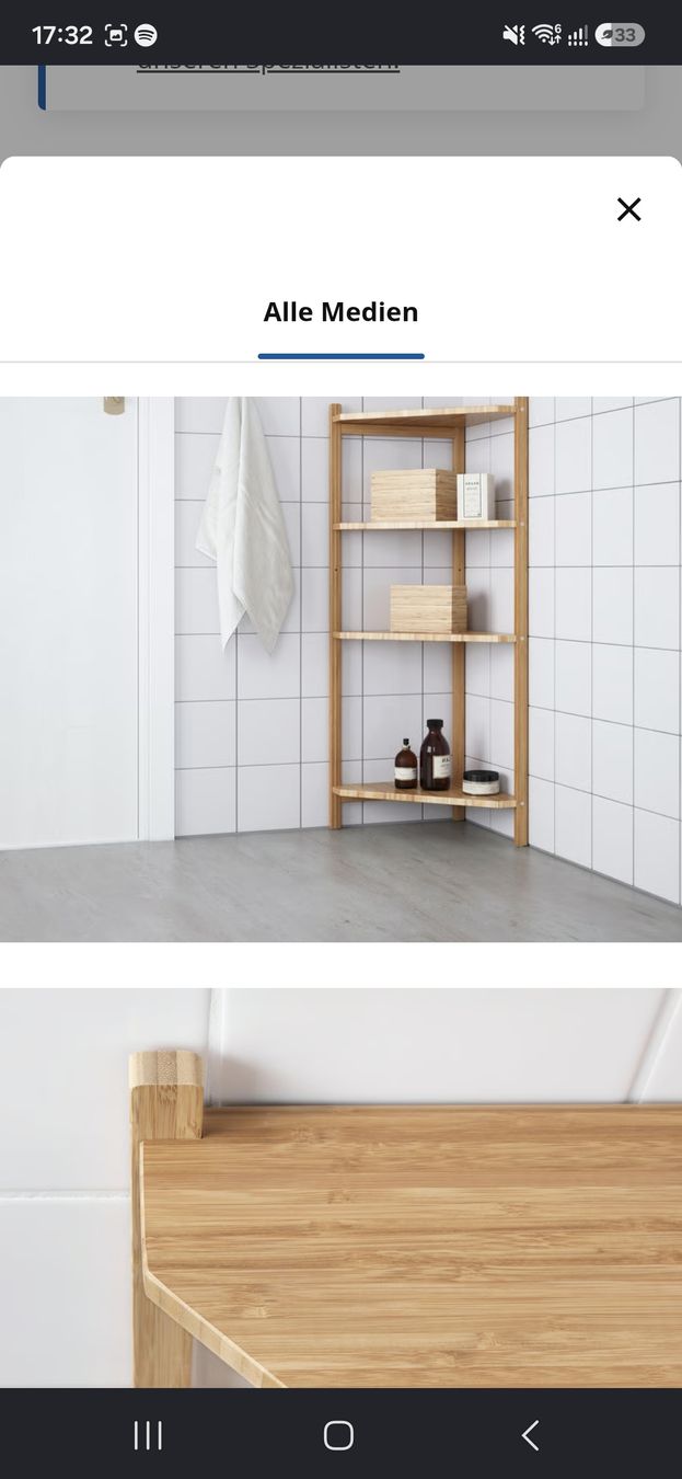 Scaffali: Ikea Eckregal Bambus 4 Fächer – Usato da Lausanne venduto da len_vc5x 2