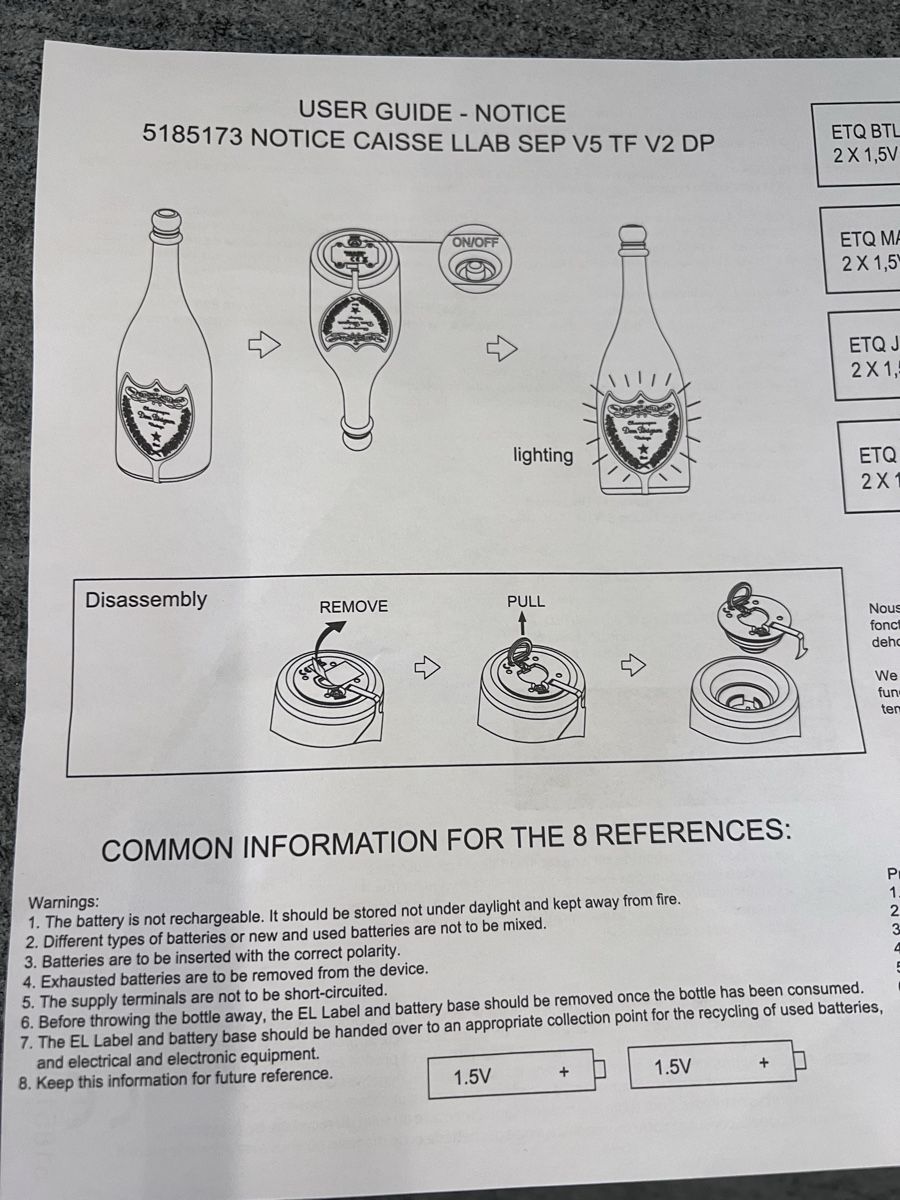 Vino: Dom Pérignon Champagner 3Liter Flasche – Nuovo e nell'imballaggio originale da Rorschacherberg venduto da SambaT1 5
