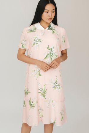 Red Valentino Kleid rosa geblümt Gr. M