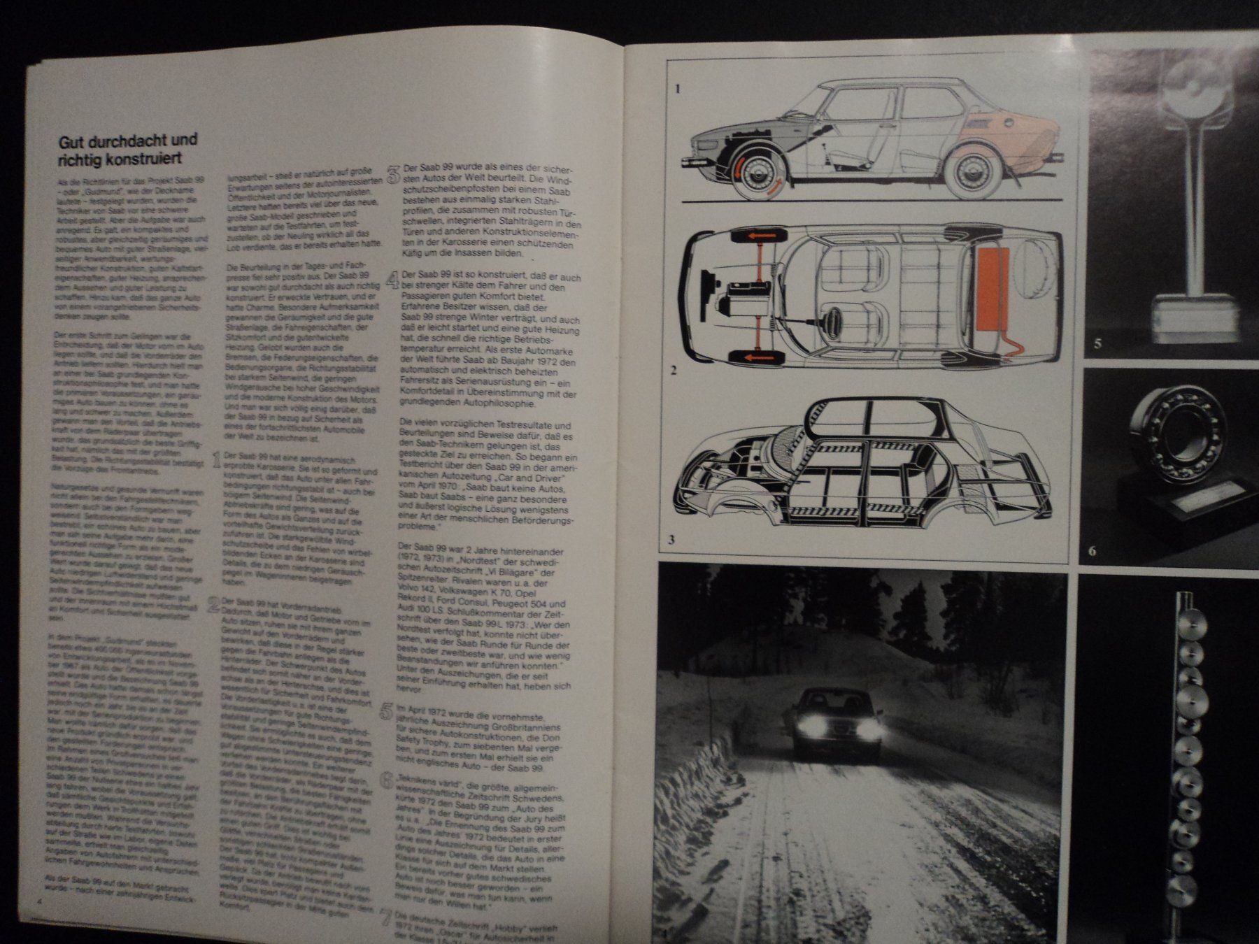Saab Documenti: Prospekt Saab 99 Modelle ca. 1972 – Usato da Schwarzenburg venduto da modelCARama 2