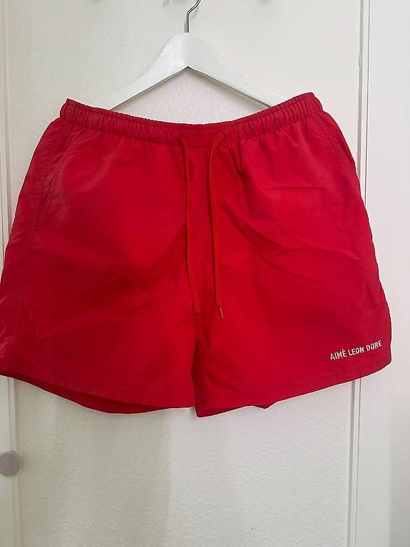 Pantaloni: Aimé Leon Dore Logo Swim Short, Rot, Gr. M – Usato da Zürich venduto da _RR_