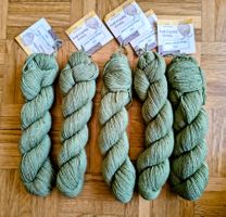 5x Rosy Green zertifizierte Bio Merino Wolle