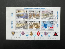 Briefmarken GB - Jersey 1994 Block  Erstag  (A813)