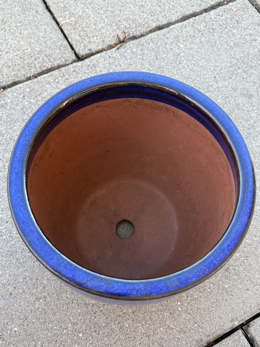 Blumentöpfe: 4 blaue Blumentöpfe – Gebraucht aus Siebnen von SienaJoana 1