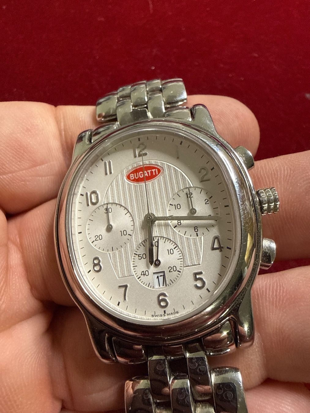 Uhren: Bugatti Chronograph Quarz 35.5 mm – Gebraucht aus Pfeffingen von Allhandelklgwatches