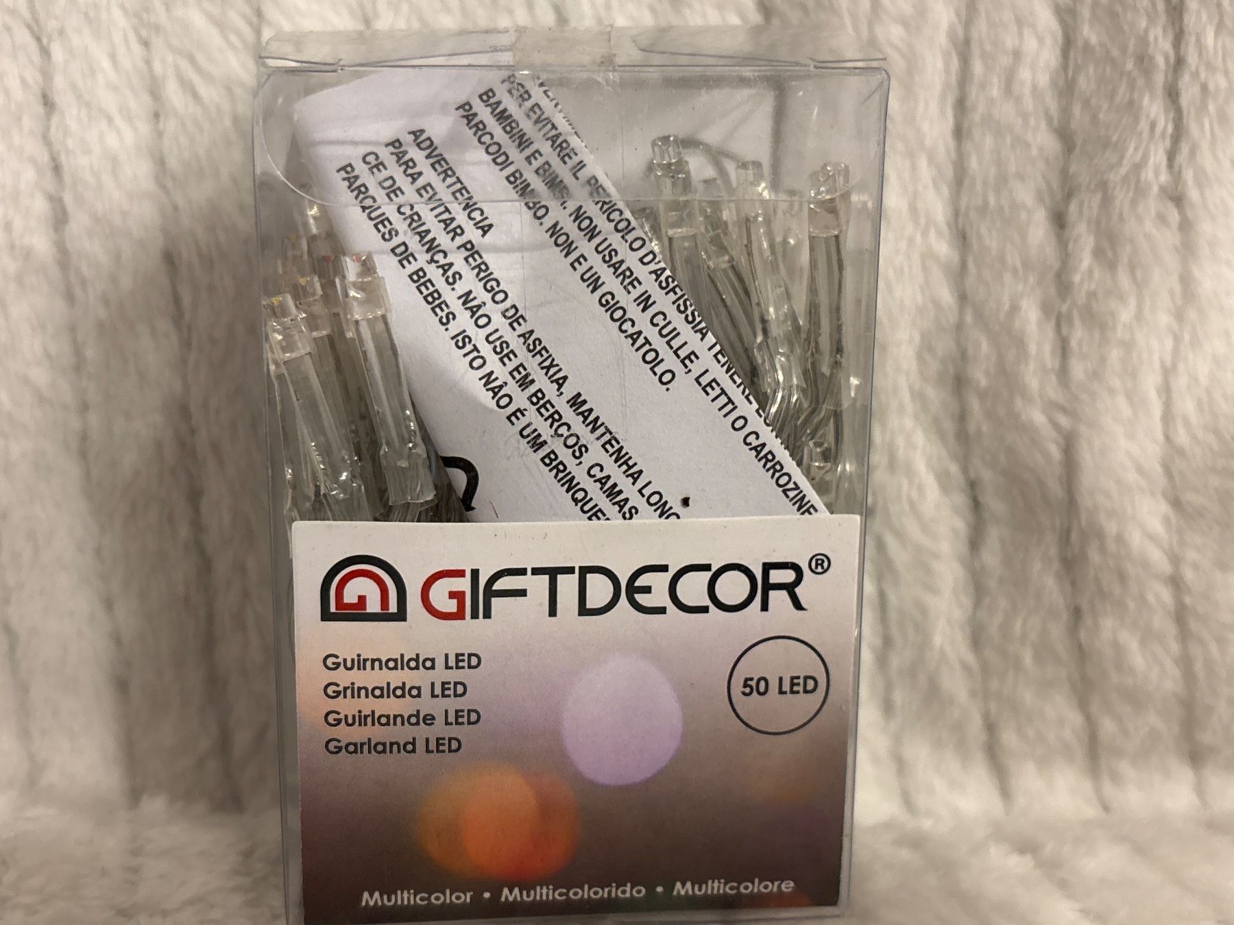 Ghirlande e barre luminose: Multicolor LED Lichterkette, 50 Lichter – Nuovo e nell'imballaggio originale da Oberegg venduto da MR-shop