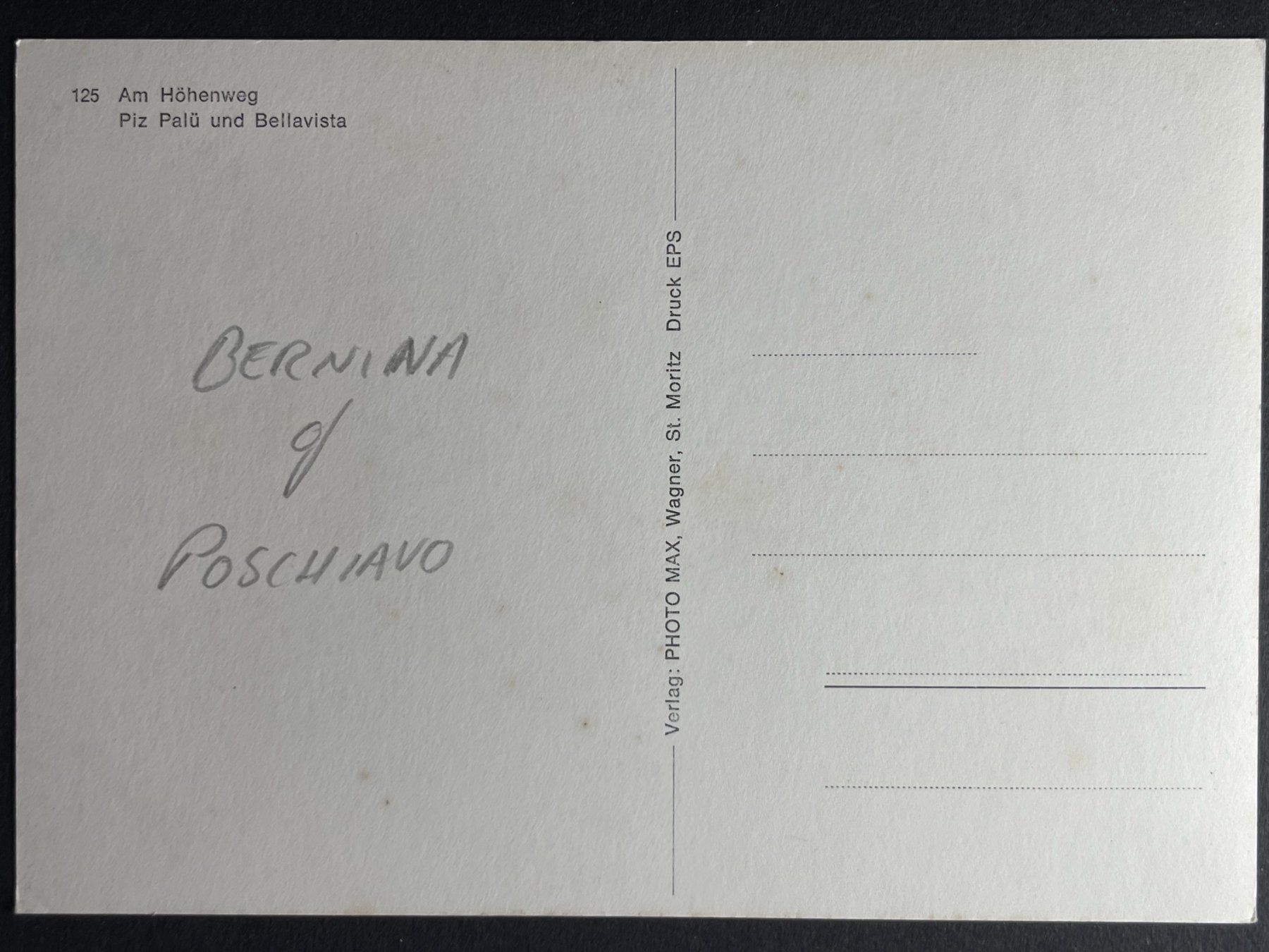 Cartes postales: Poschiavo - Am Höhenweg – D'occasion à Steg VS par _vinci_ 1
