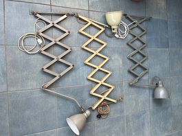 Drei Scherenlampen aus den 50ern / Vintage