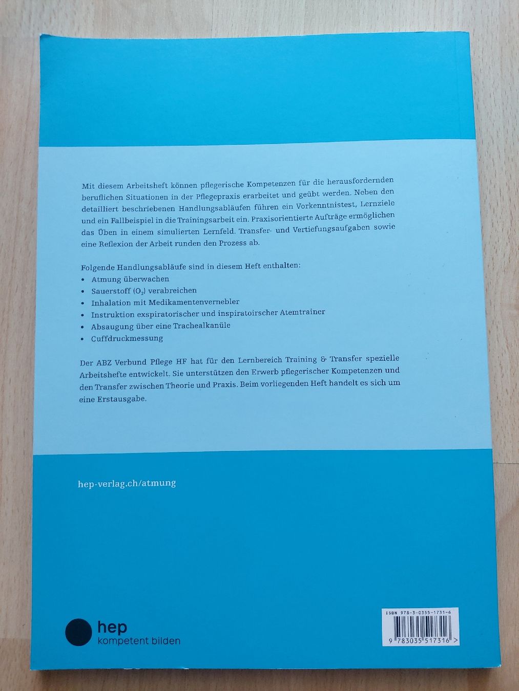 Libri: Pflege HF Atmung – Usato da Frenkendorf venduto da Eona87 1
