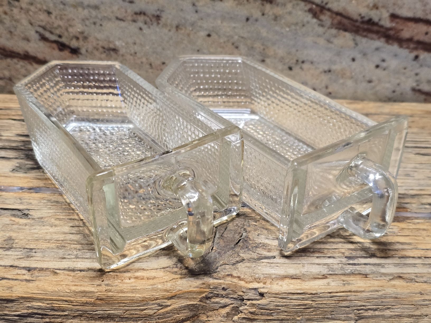Bicchieri: Zwei vintage Glasschütten – Usato da Walkringen venduto da Vanuca